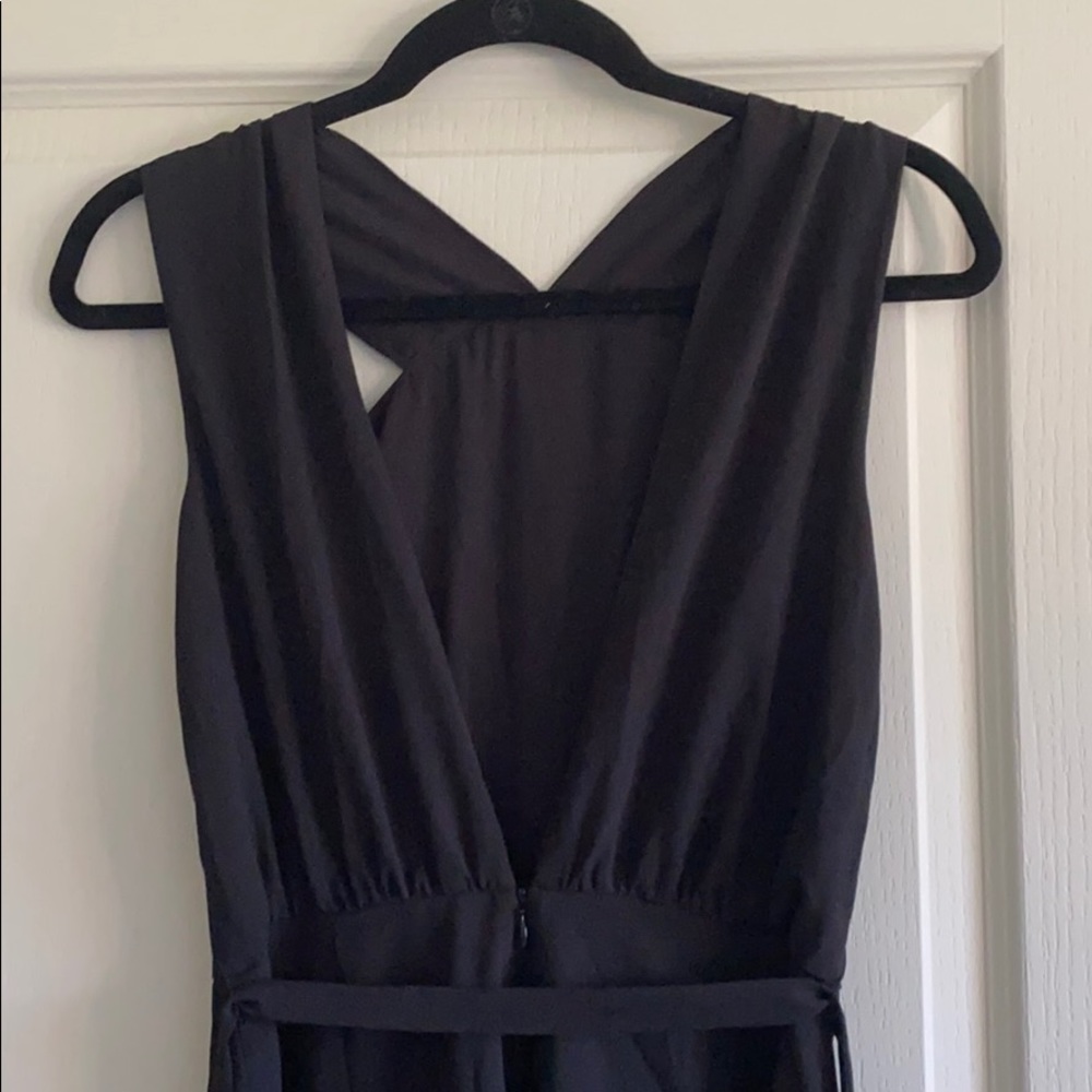ARITZIA • WILFRED aubrey backless black midi dress 2 - Picture 4 of 8